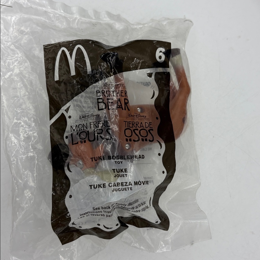 2003 Brother Bear Tuke Bobble Head McDonalds Happy Meal Toy #6 NEW